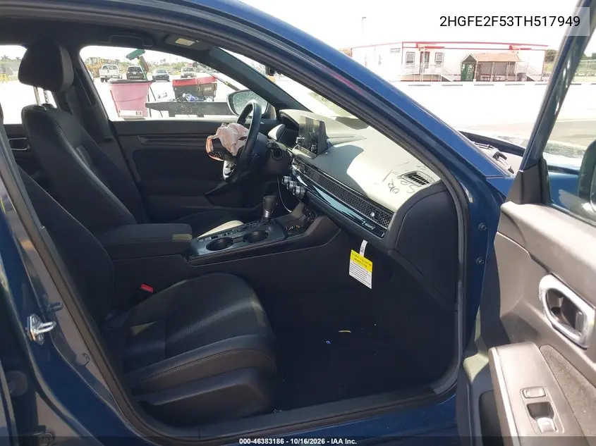 2026 HONDA CIVIC VIN 2HGFE2F53TH517949 — фото 5