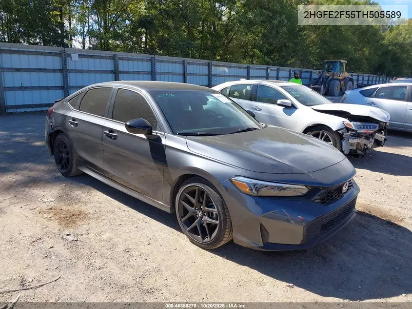 HONDA CIVIC 2026, VIN 2HGFE2F55TH505589