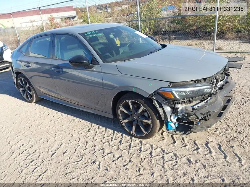 HONDA CIVIC 2026, VIN 2HGFE4F81TH331235