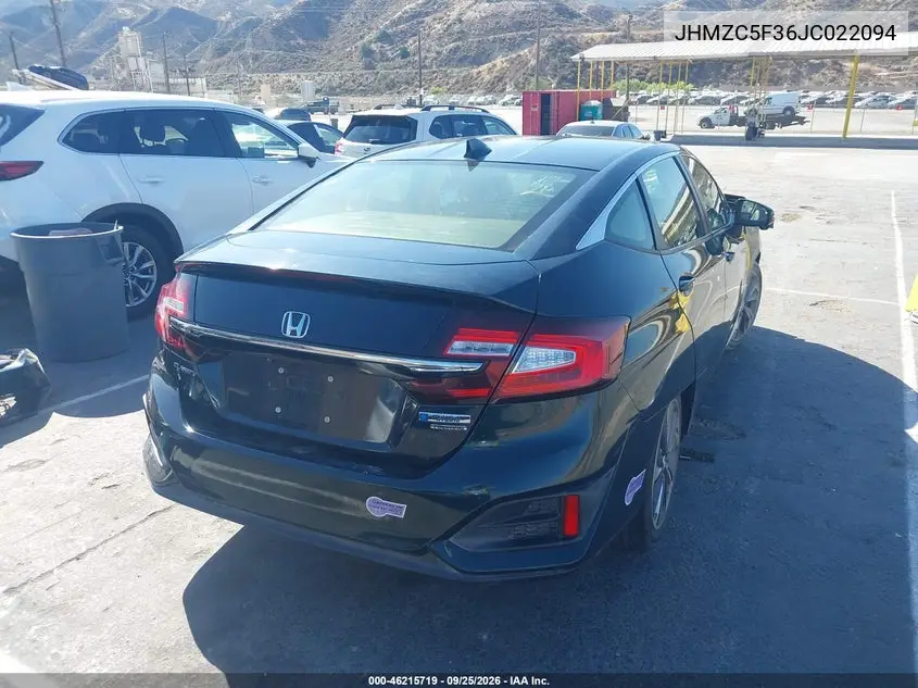 2018 HONDA CLARITY VIN JHMZC5F36JC022094 — фото 4