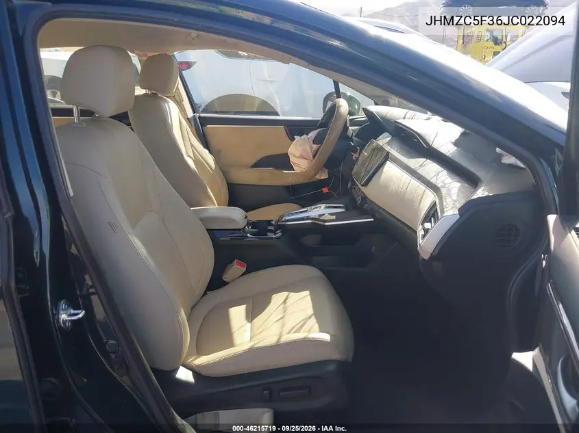 2018 HONDA CLARITY VIN JHMZC5F36JC022094 — фото 5