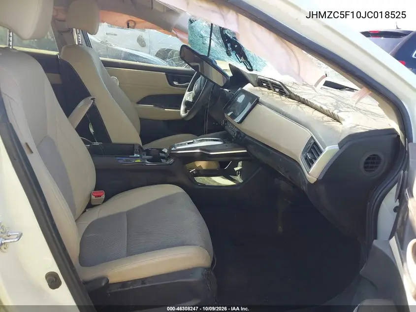 2018 HONDA CLARITY VIN JHMZC5F10JC018525 — фото 5