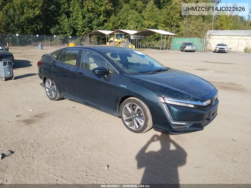 HONDA CLARITY 2018, VIN JHMZC5F14JC022626