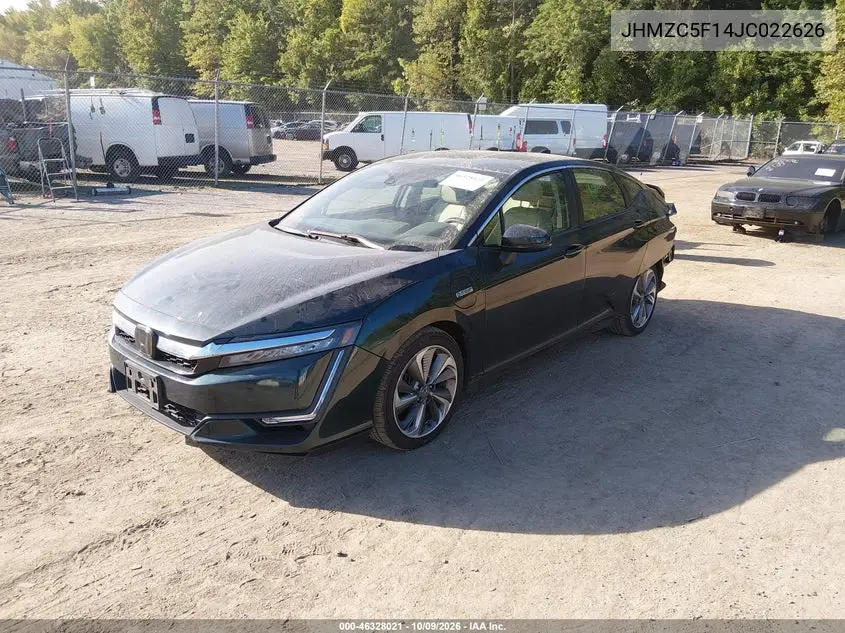 2018 HONDA CLARITY VIN JHMZC5F14JC022626 — фото 2