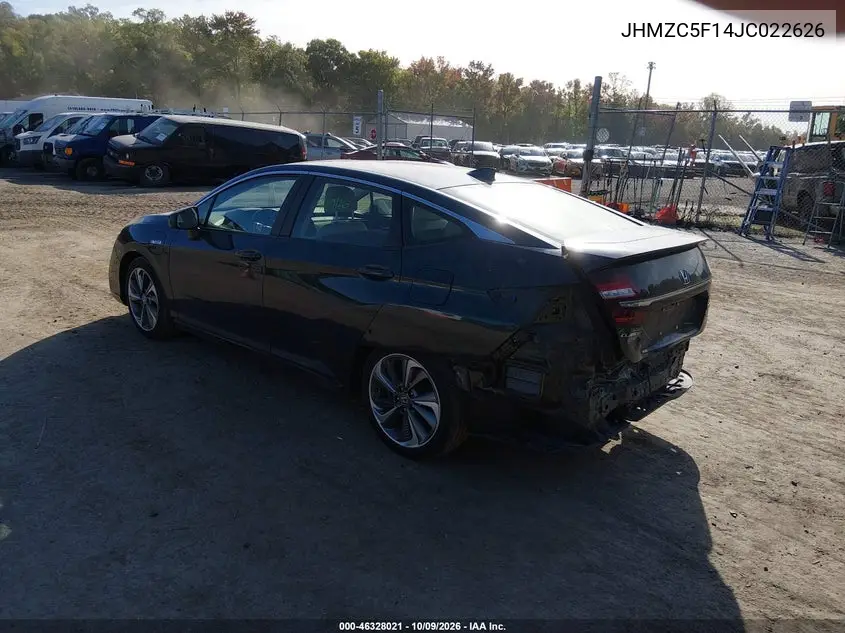 2018 HONDA CLARITY VIN JHMZC5F14JC022626 — фото 3