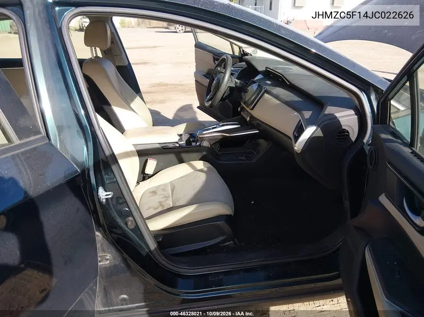 2018 HONDA CLARITY VIN JHMZC5F14JC022626 — фото 5