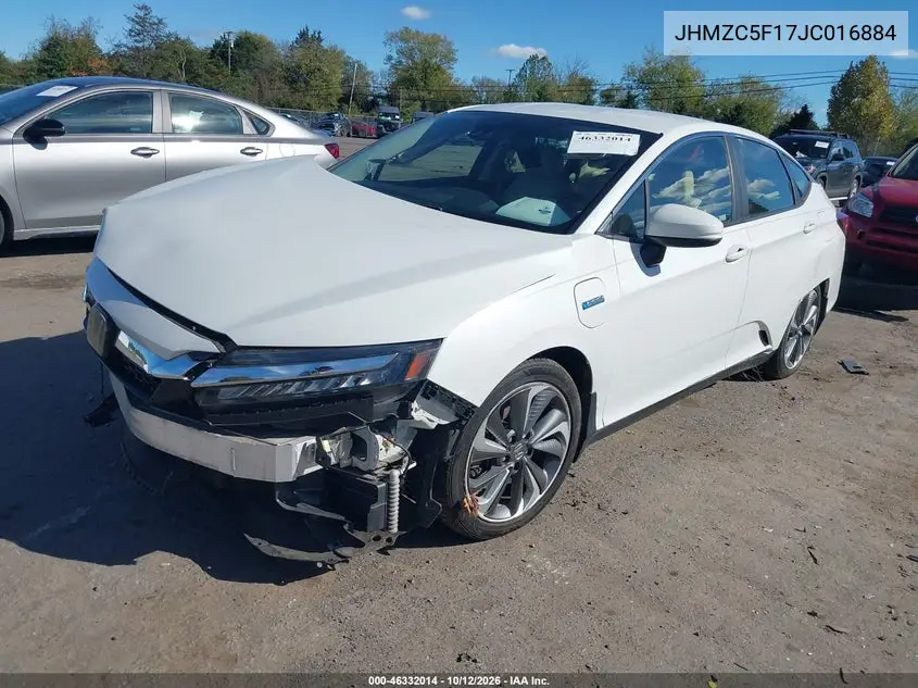 2018 HONDA CLARITY VIN JHMZC5F17JC016884 — фото 2