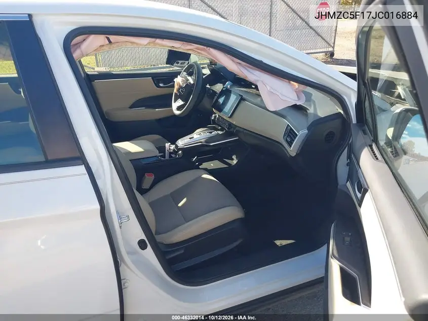 2018 HONDA CLARITY VIN JHMZC5F17JC016884 — фото 5
