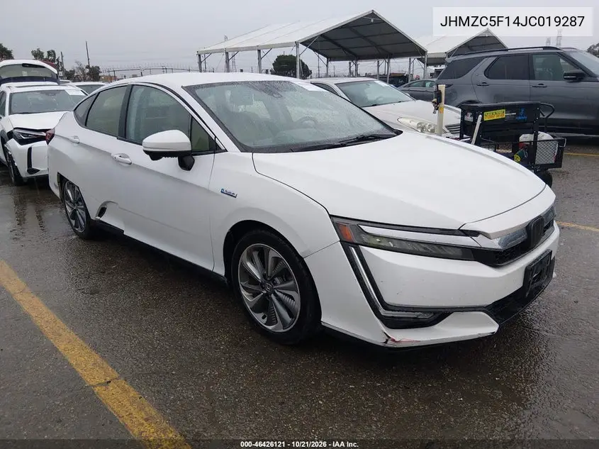 HONDA CLARITY 2018, VIN JHMZC5F14JC019287