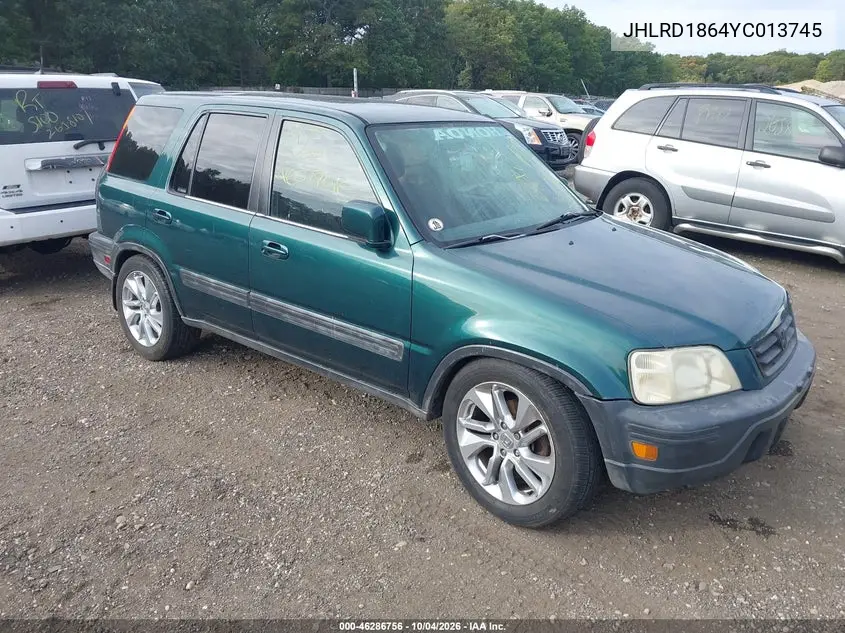 HONDA CR-V 2000, VIN JHLRD1864YC013745