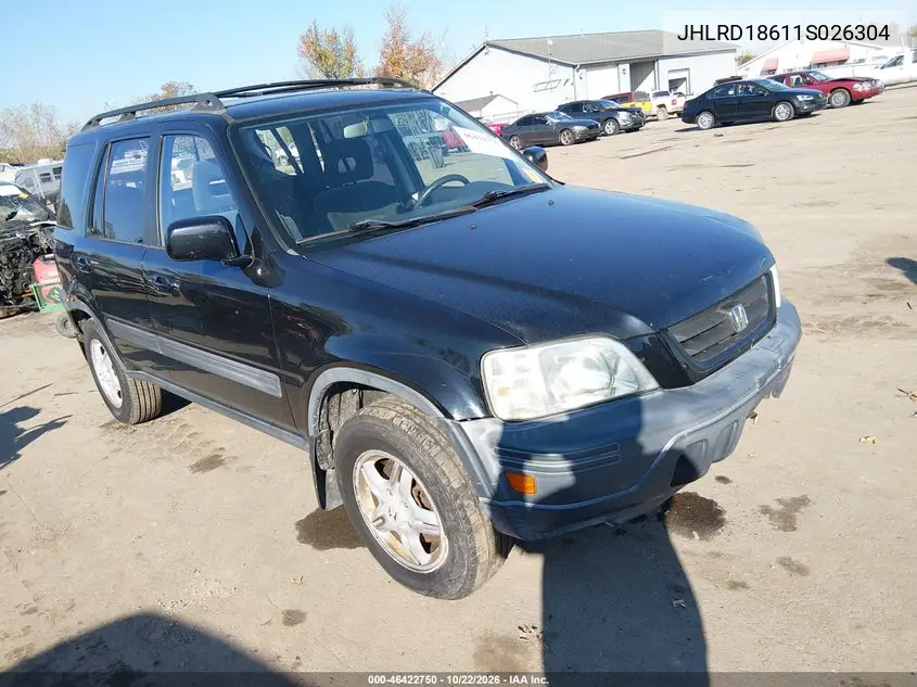 HONDA CR-V 2001, VIN JHLRD18611S026304