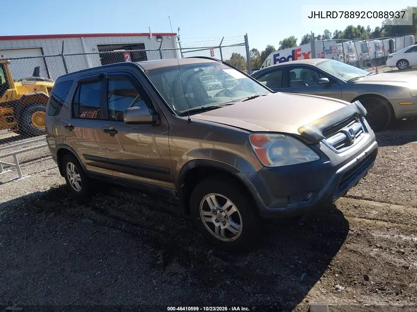 HONDA CR-V 2002, VIN JHLRD78892C088937