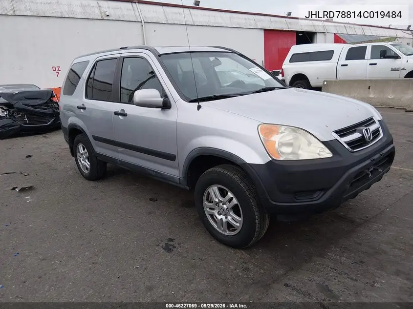 HONDA CR-V 2004, VIN JHLRD78814C019484