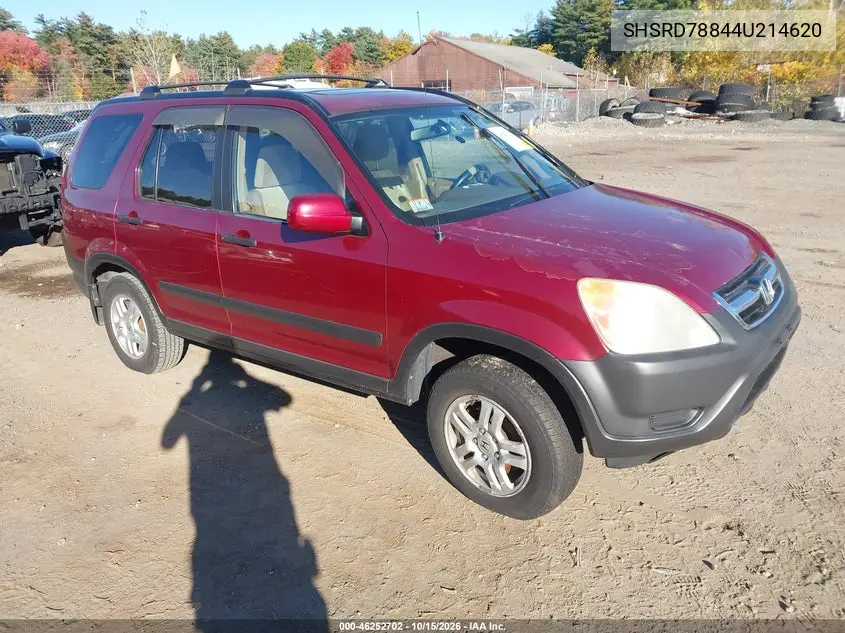HONDA CR-V 2004, VIN SHSRD78844U214620