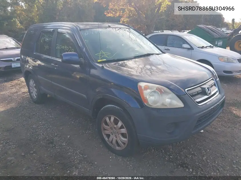 HONDA CR-V 2005, VIN SHSRD78865U304966