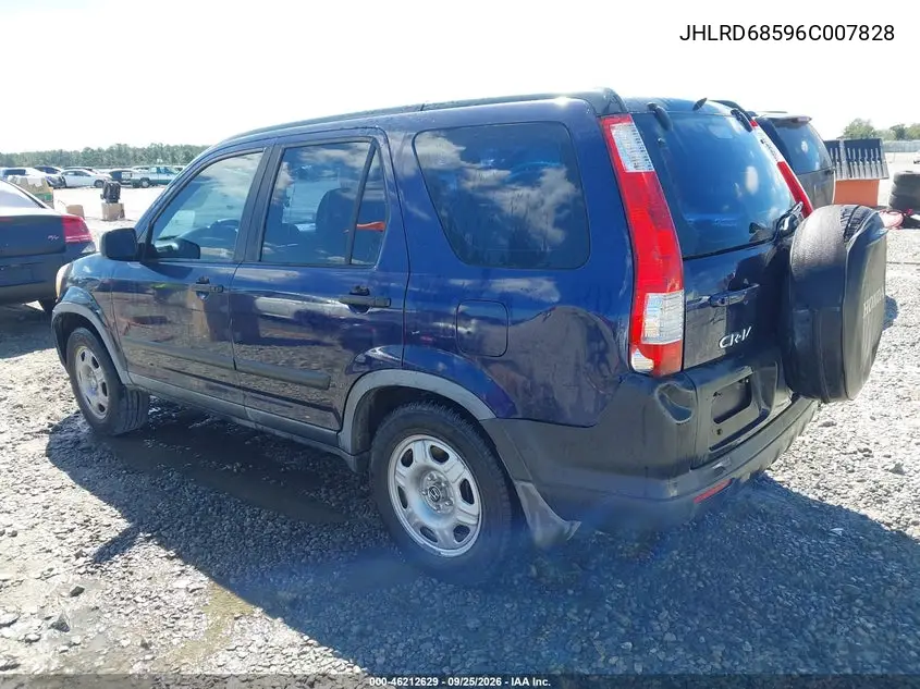 2006 HONDA CR-V VIN JHLRD68596C007828 — фото 3