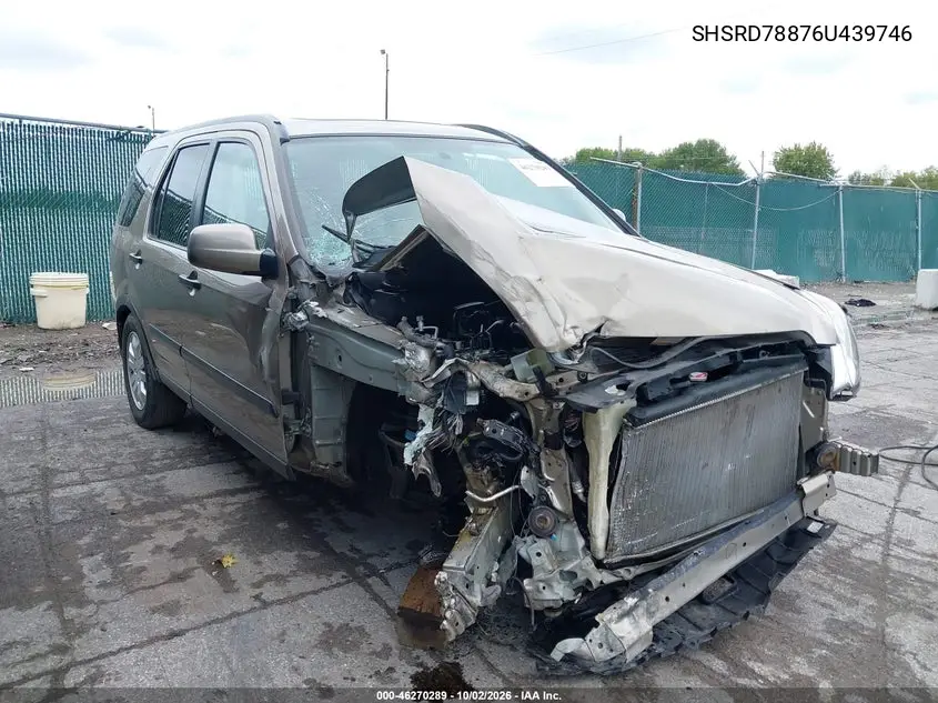 HONDA CR-V 2006, VIN SHSRD78876U439746
