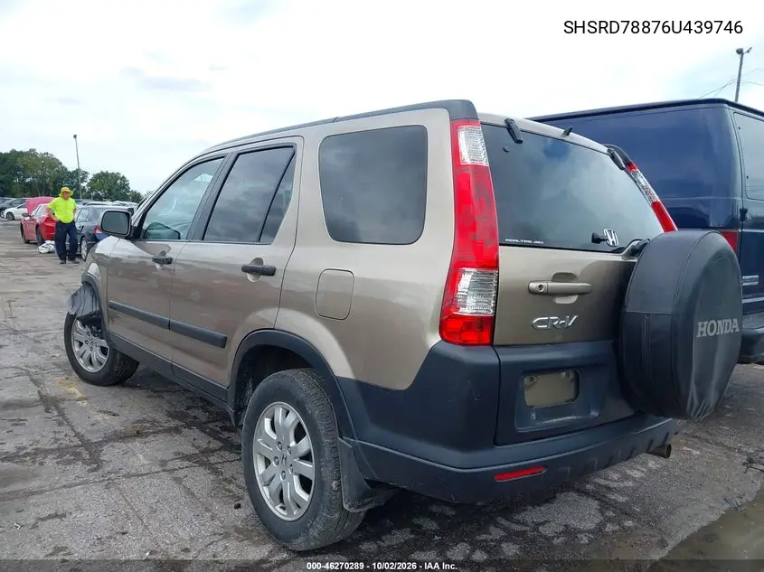2006 HONDA CR-V VIN SHSRD78876U439746 — фото 3