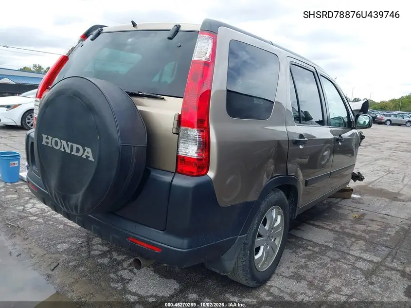 2006 HONDA CR-V VIN SHSRD78876U439746 — фото 4