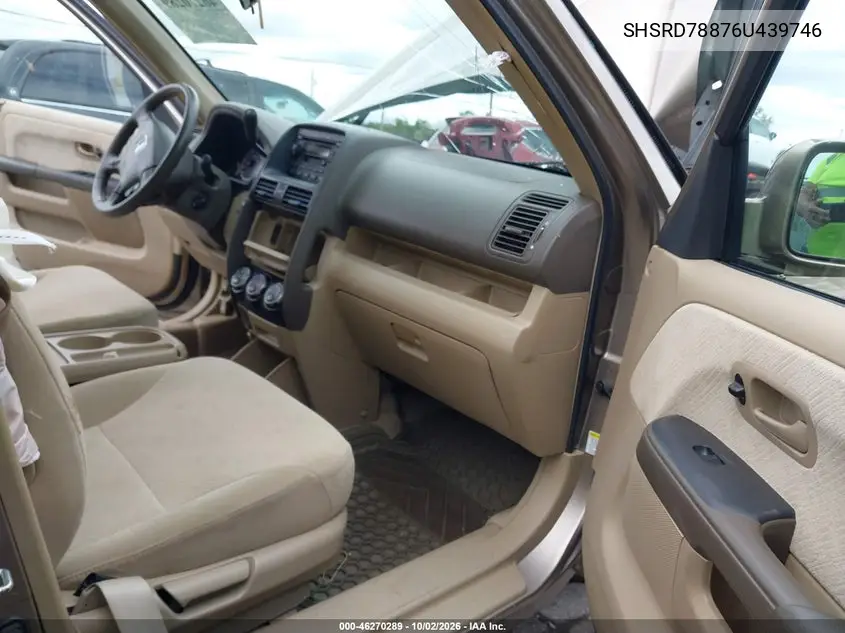 2006 HONDA CR-V VIN SHSRD78876U439746 — фото 5