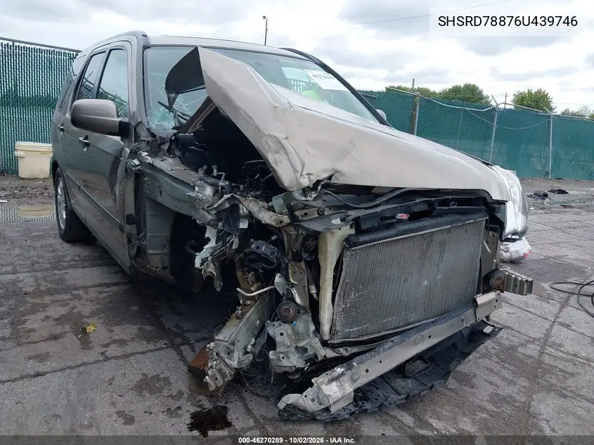 2006 HONDA CR-V VIN SHSRD78876U439746 — фото 6