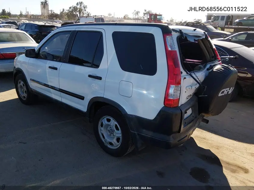 2006 HONDA CR-V VIN JHLRD68556C011522 — фото 3