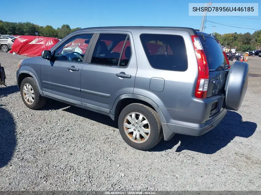2006 HONDA CR-V VIN SHSRD78956U446185 — фото 3