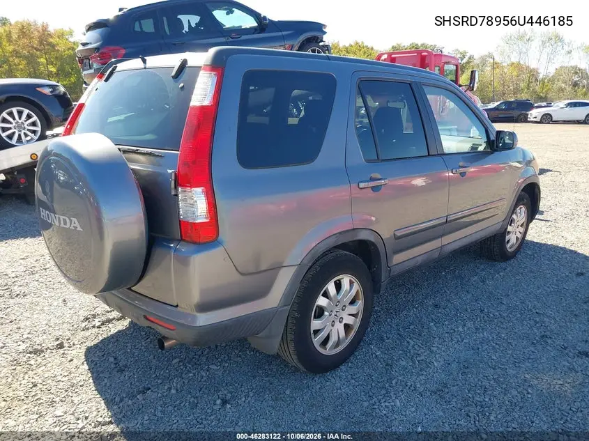 2006 HONDA CR-V VIN SHSRD78956U446185 — фото 4