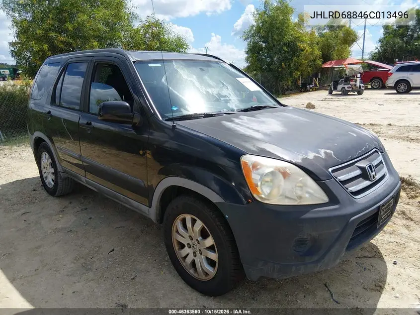 HONDA CR-V 2006, VIN JHLRD68846C013496