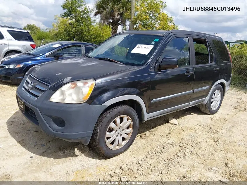 2006 HONDA CR-V VIN JHLRD68846C013496 — фото 2