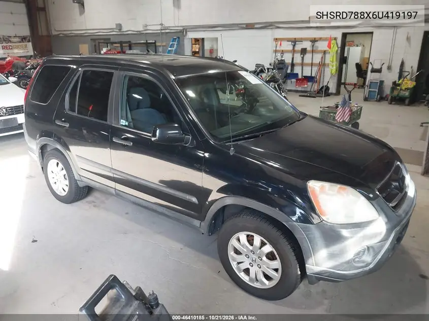 HONDA CR-V 2006, VIN SHSRD788X6U419197