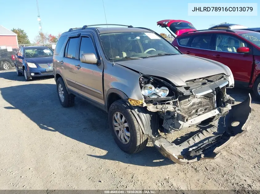 HONDA CR-V 2006, VIN JHLRD78916C013079