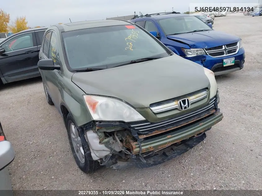 HONDA CR-V 2007, VIN 5J6RE48597L814134