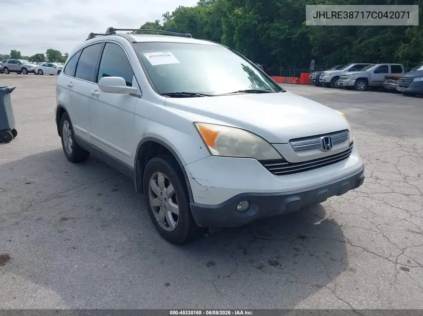 HONDA CR-V 2007, VIN JHLRE38717C042071