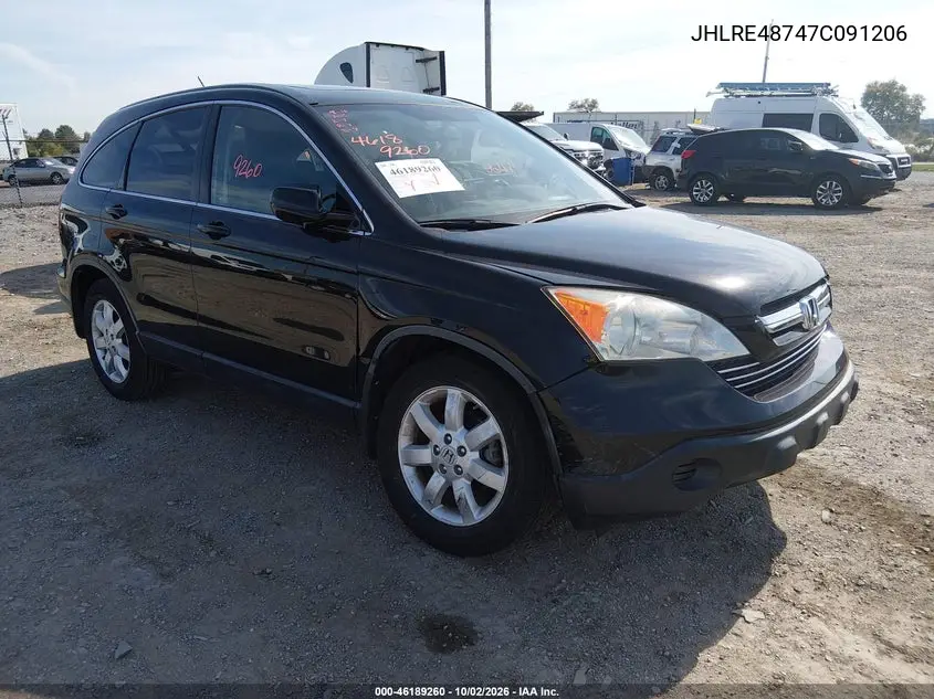 HONDA CR-V 2007, VIN JHLRE48747C091206