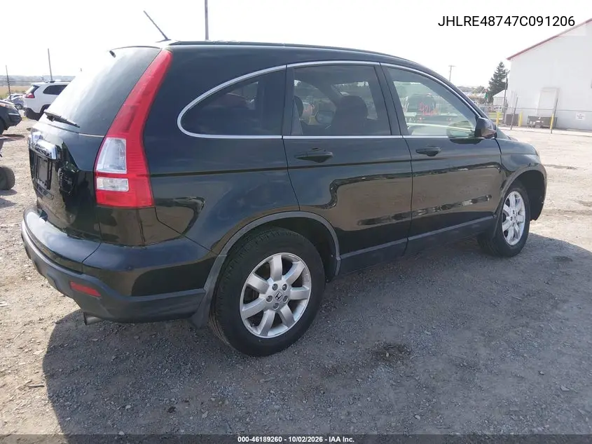 2007 HONDA CR-V VIN JHLRE48747C091206 — фото 4