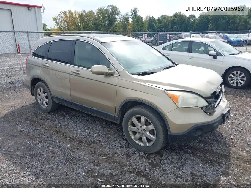 HONDA CR-V 2007, VIN JHLRE48797C025962