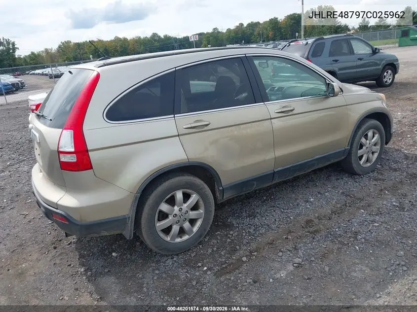 2007 HONDA CR-V VIN JHLRE48797C025962 — фото 4