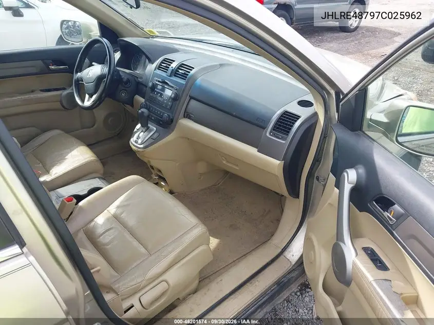 2007 HONDA CR-V VIN JHLRE48797C025962 — фото 5