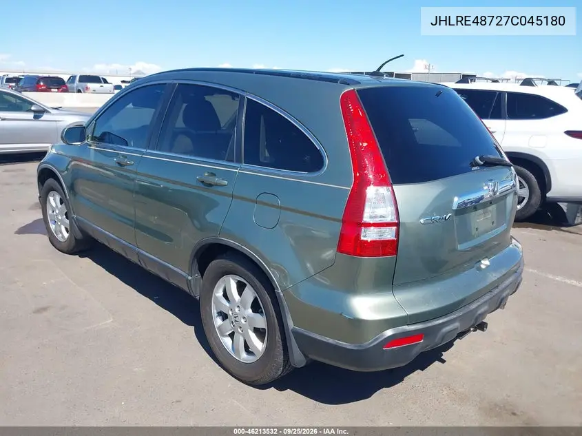 2007 HONDA CR-V VIN JHLRE48727C045180 — фото 3