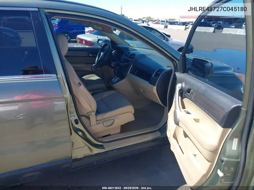 2007 HONDA CR-V VIN JHLRE48727C045180 — фото 5