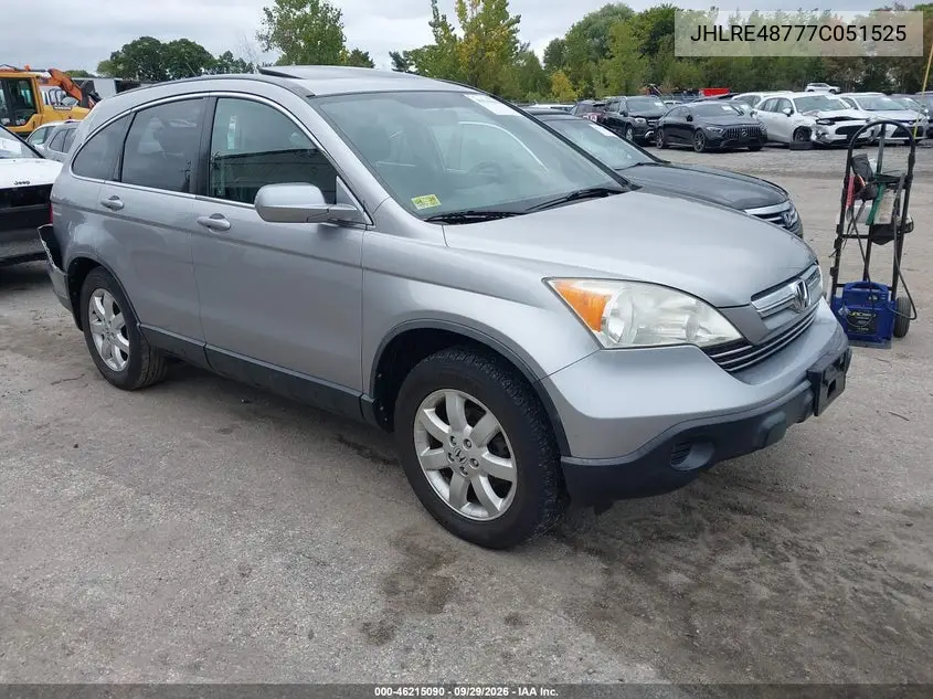 HONDA CR-V 2007, VIN JHLRE48777C051525