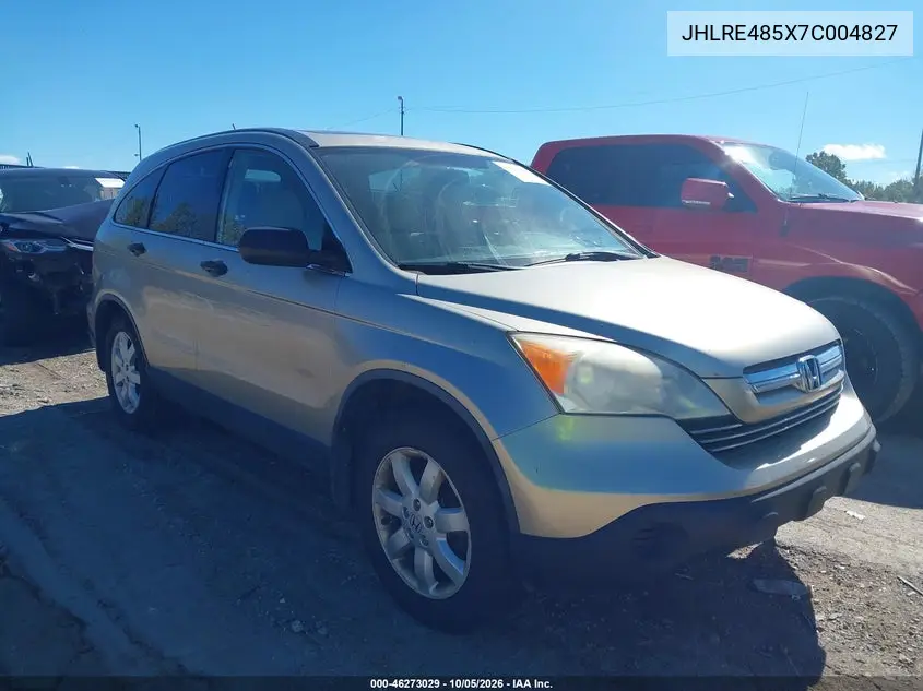 HONDA CR-V 2007, VIN JHLRE485X7C004827