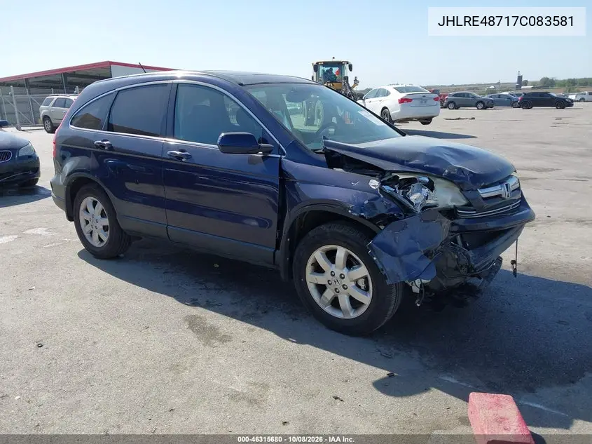 HONDA CR-V 2007, VIN JHLRE48717C083581