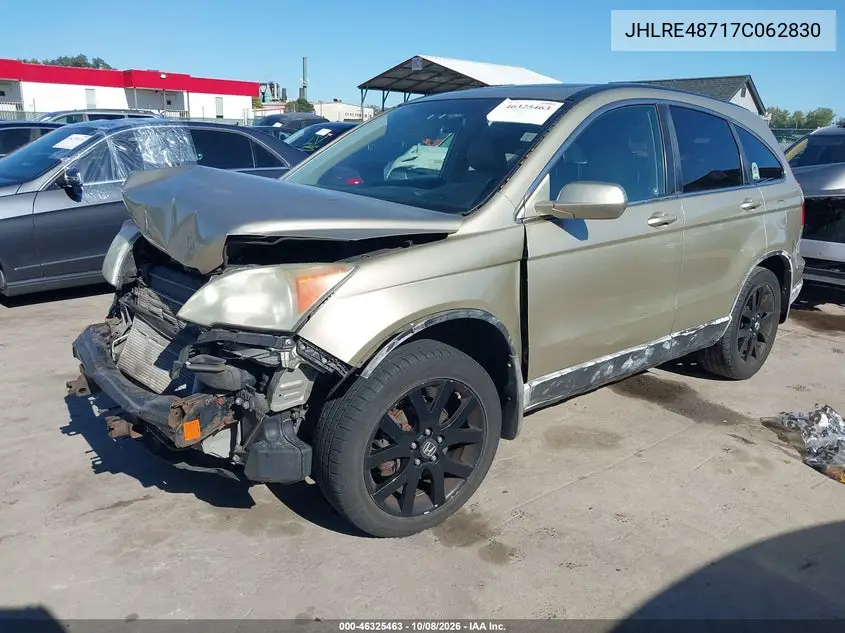 2007 HONDA CR-V VIN JHLRE48717C062830 — фото 2