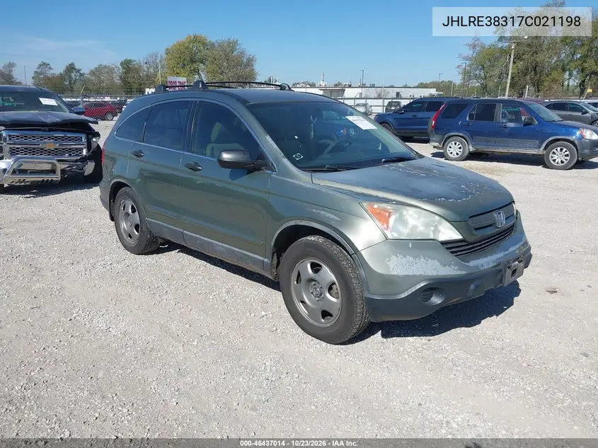 HONDA CR-V 2007, VIN JHLRE38317C021198