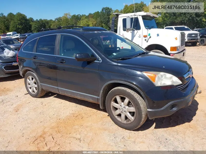 HONDA CR-V 2008, VIN JHLRE48768C035186