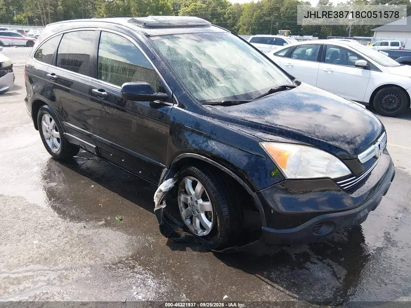 HONDA CR-V 2008, VIN JHLRE38718C051578