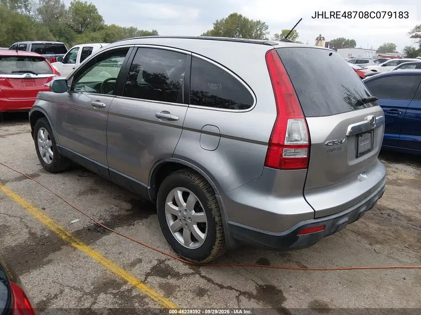 2008 HONDA CR-V VIN JHLRE48708C079183 — фото 3