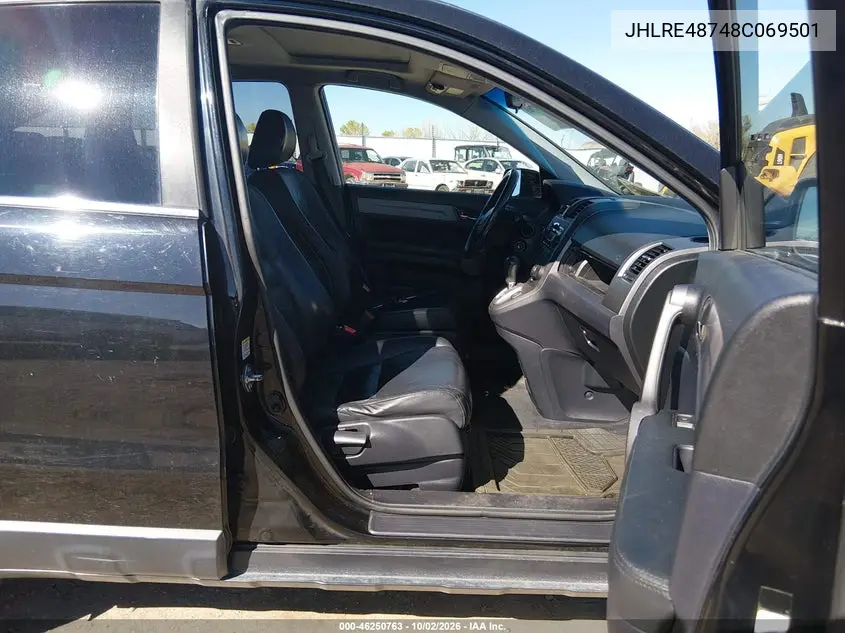2008 HONDA CR-V VIN JHLRE48748C069501 — фото 5